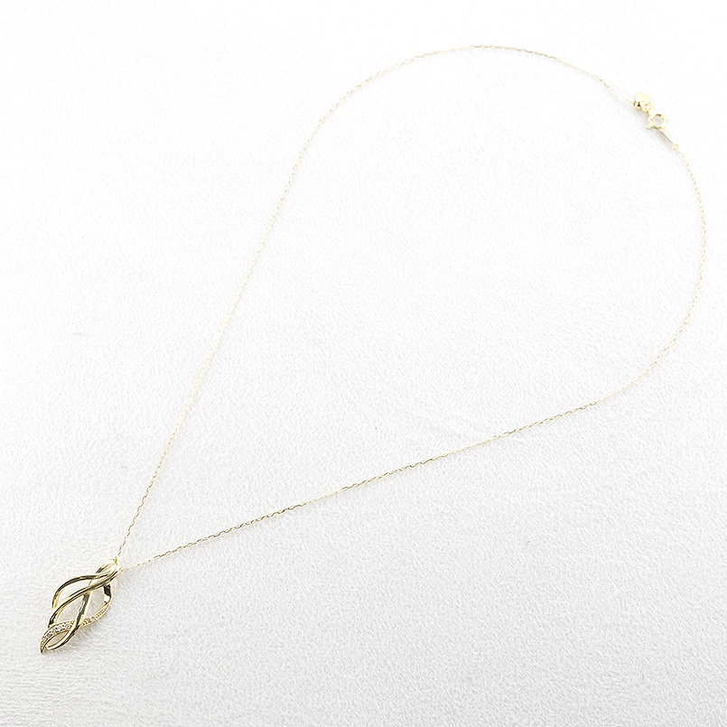 18金 ネックレス ダイヤモンド 0.07ct ペンダントトップ 大ぶり レディース 18k ゴールド トップ スライド式 シンプル おしゃれ あすつく 送料無料 セール saleの画像