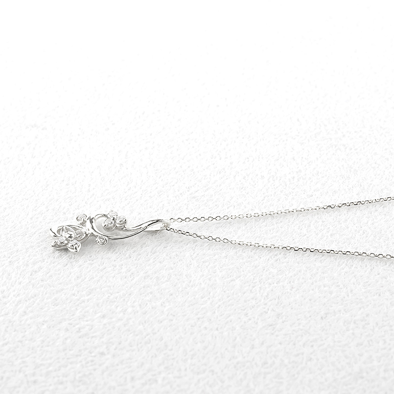 プラチナ ネックレス ダイヤモンド 0.26ct ペンダントトップ 大ぶり レディース pt900 小豆 チェーン スライド式 pt850 シンプル あすつく 送料無料 セール saleの画像