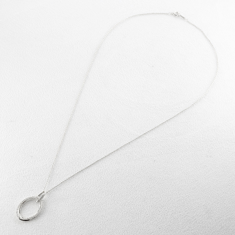プラチナ ネックレス ダイヤモンド 0.27ct ペンダントトップ 2連 大ぶり オーバル pt900 ペンダントヘッド シンプル 人気 男女兼用 送料無料 セール saleの画像