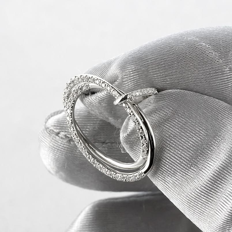 プラチナ ネックレス ダイヤモンド 0.27ct ペンダントトップ 2連 大ぶり オーバル pt900 ペンダントヘッド シンプル 人気 男女兼用 送料無料 セール saleの画像