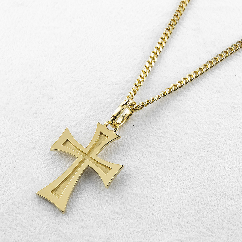ゴールド クロス ネックレストップ今週ラスト！ 最安値、値引き クロスネックレス 小ぶり ミニクロス ゴールド 18K GP シンプル