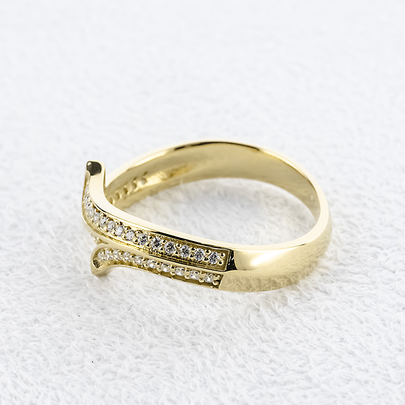 ゴールド リング ダイヤモンド 0.22ct メンズ 太め 10k 10金 指輪 リング 婚約指輪 ピンキーリング シンプル おしゃれ 人気 送料無料 セール saleの画像