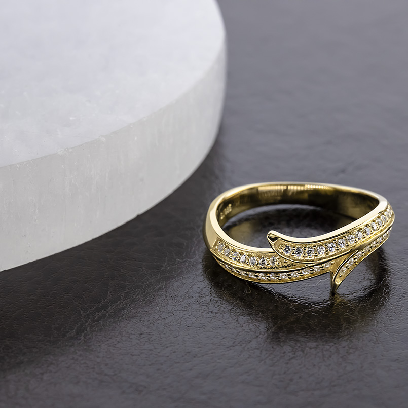ゴールド リング ダイヤモンド 0.22ct メンズ 太め 10k 10金 指輪 リング 婚約指輪 ピンキーリング シンプル おしゃれ 人気 送料無料 セール saleの画像