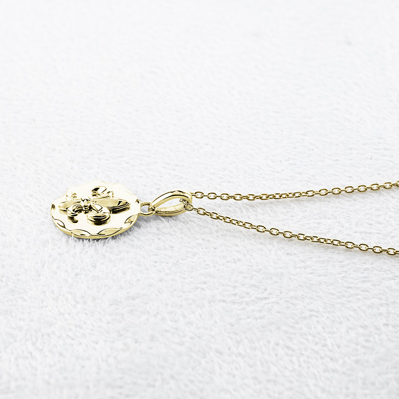 18金 ネックレス トップ ユリの紋章 ゴールド 18K ペンダントトップ フルールドリス シンプル おしゃれ 人気 あすつく 男女兼用 送料無料 セール saleの画像