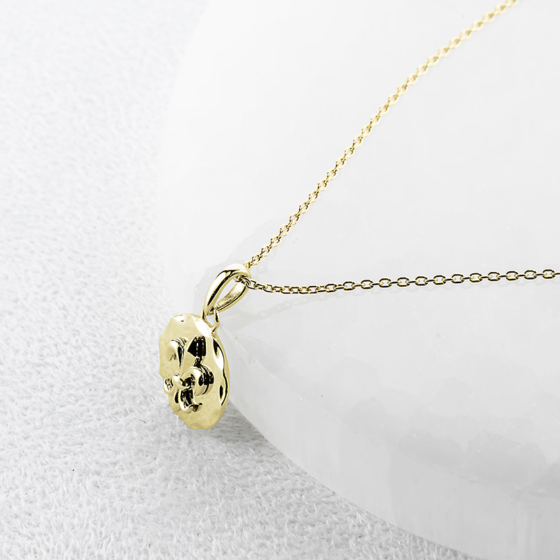 18金 ネックレス トップ ユリの紋章 ゴールド 18K ペンダントトップ フルールドリス シンプル おしゃれ 人気 あすつく 男女兼用 送料無料 セール saleの画像