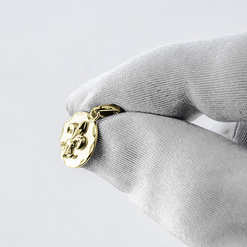 18金 ネックレス トップ ユリの紋章 ゴールド 18K ペンダントトップ フルールドリス シンプル おしゃれ 人気 あすつく 男女兼用 送料無料 セール saleの画像