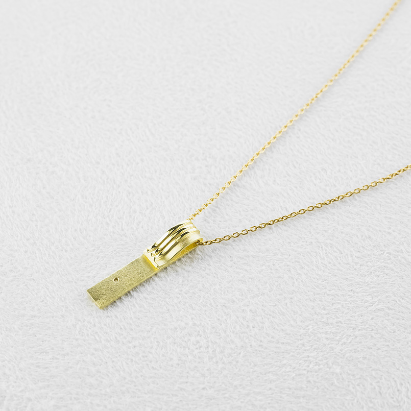 18金 ネックレス ペンダントトップ メンズ ダイヤモンド バーネックレス ゴールド 18k トップ ダイヤ エクストラ シンプル 人気 送料無料 セール saleの画像