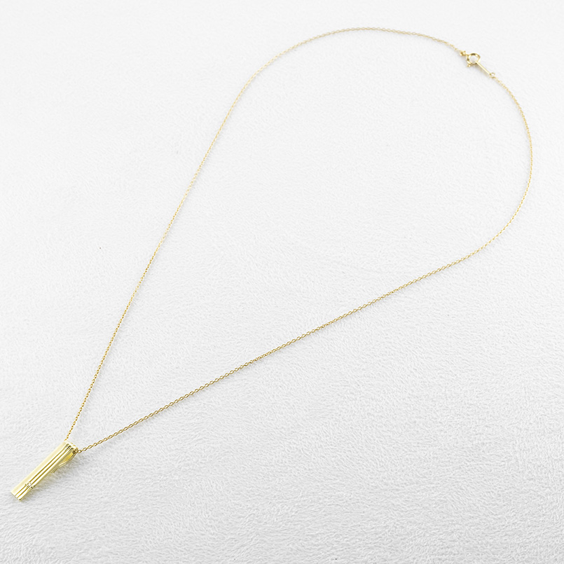 18金 ネックレス ペンダントトップ メンズ ダイヤモンド バーネックレス ゴールド 18k トップ ダイヤ エクストラ シンプル 人気 送料無料 セール saleの画像