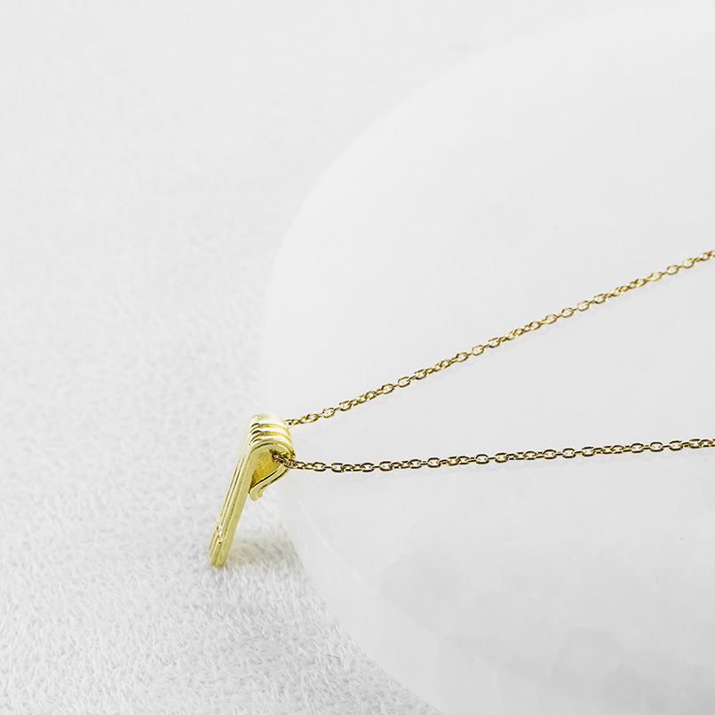 18金 ネックレス ペンダントトップ メンズ ダイヤモンド バーネックレス ゴールド 18k トップ ダイヤ スタンダード シンプル 人気 送料無料 セール saleの画像