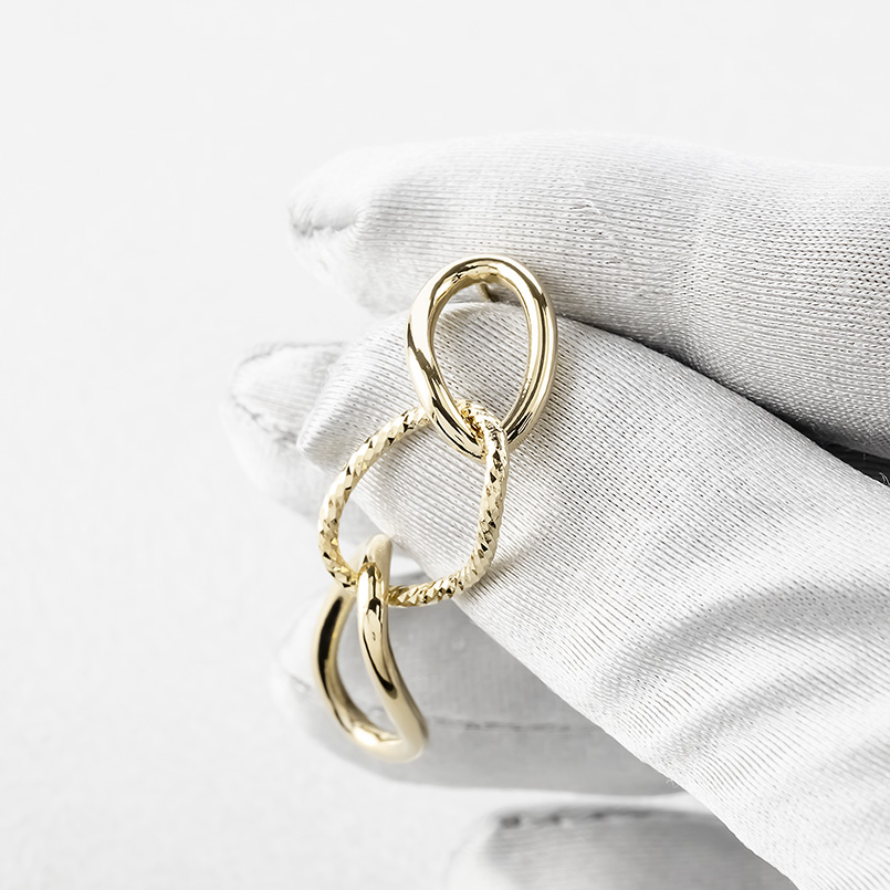 18金 ピアス ロングピアス ペア 大ぶり 揺れる ゆれる ゴールド 18k 中空 軽量 シンプル おしゃれ 人気 あすつく 男女兼用 送料無料 セール saleの画像