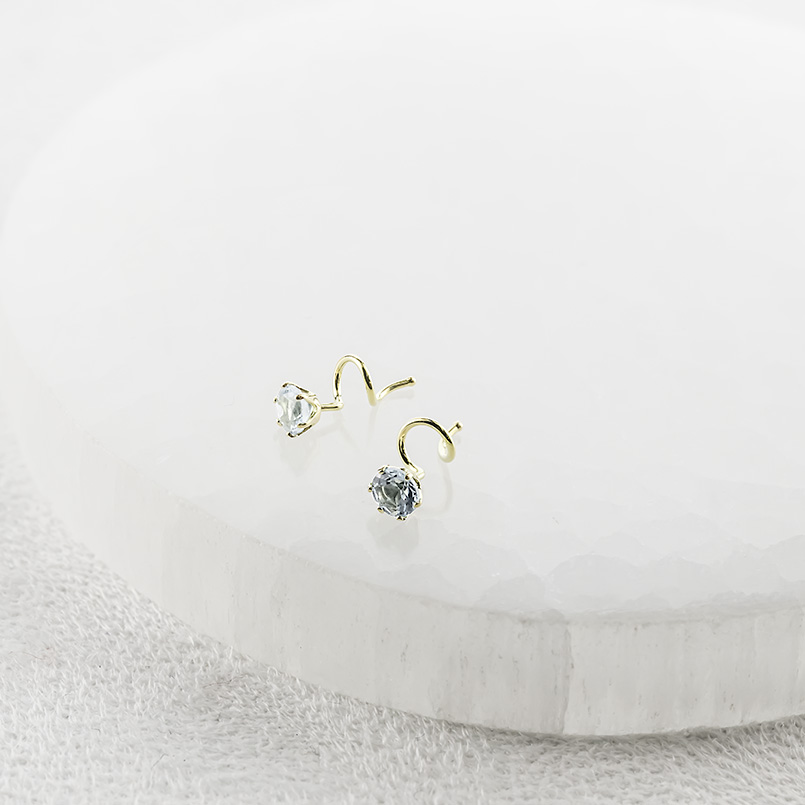18金 ピアス ペア レディース 選べる 天然石 キャッチのいらないピアス キャッチナッシャー ゴールド 18k シンプル 人気 あすつく 送料無料 セール saleの画像