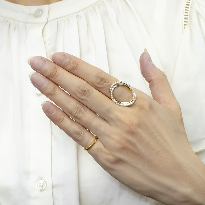 シルバー リング キュービックジルコニア レディース 幅広 大ぶり オーバル sv925 指輪 ピンキーリング 婚約指輪 シンプル 人気 おしゃれ 送料無料 セール saleの画像