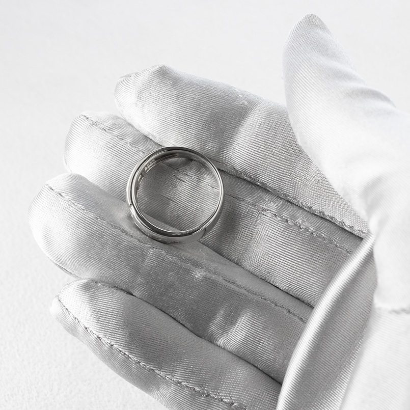 プラチナ リング ダイヤモンド メンズ 幅広 ...の詳細画像4