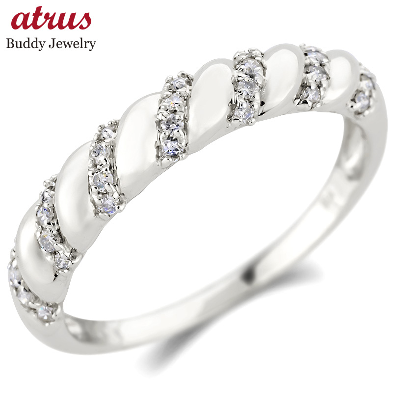 ジュエリー工房アトラス プラチナ リング ダイヤモンド 太め 指輪