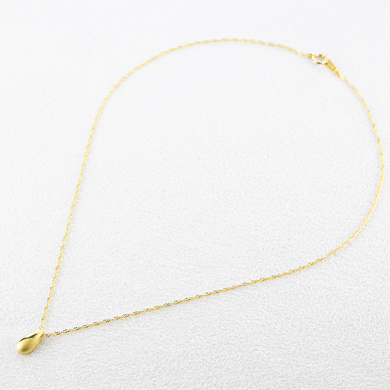 24金 ネックレス 純金 造幣局検定刻印 ドロップ ペンダントトップ 雫 レディース ゴールド 24K 金 k24 つゆ型 涙型 しずく 人気 あすつく 送料無料 セール saleの画像