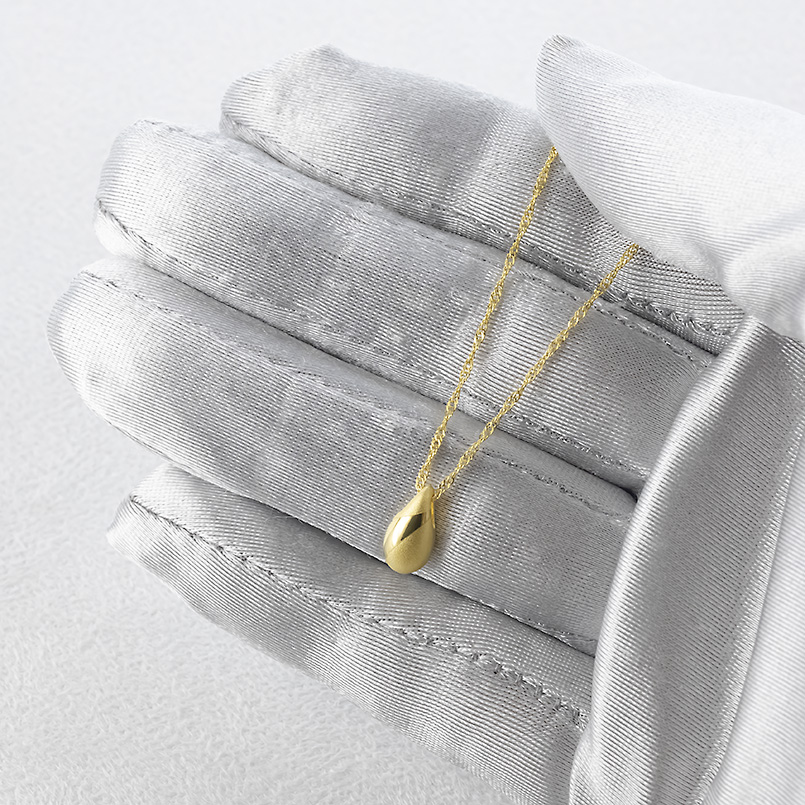 24金 ネックレス 純金 造幣局検定刻印 ドロップ ペンダントトップ 雫 レディース ゴールド 24K 金 k24 つゆ型 涙型 しずく 人気 あすつく 送料無料 セール saleの画像