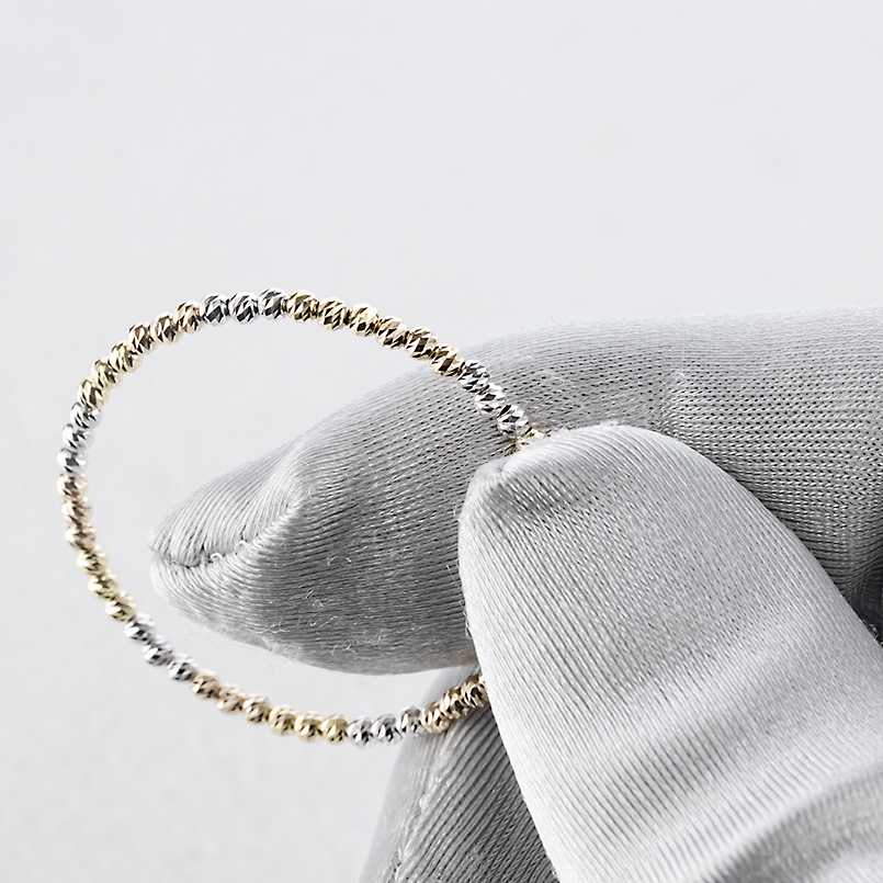 18金 フープピアス ミラーボール 大ぶり レディース 形状記憶 ゴールド 18k イエロー ピンク ホワイト コンビ ピアス フープ ペア スタッドピアス あすつく saleの画像