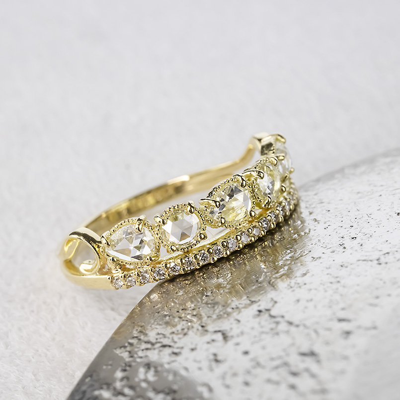 ジュエリー工房アトラス 婚約指輪 18金 リング ダイヤモンド 0.52ct 