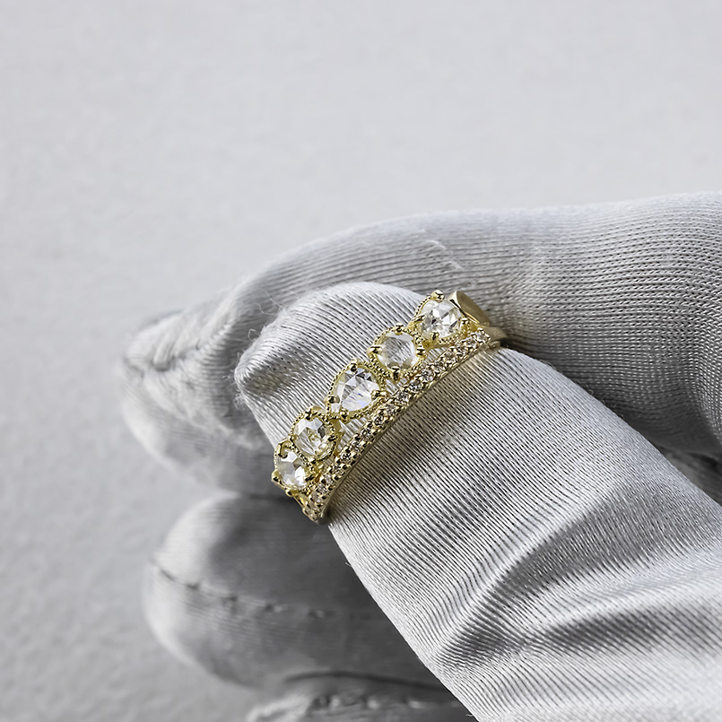 ジュエリー工房アトラス 婚約指輪 18金 リング ダイヤモンド 0.52ct 