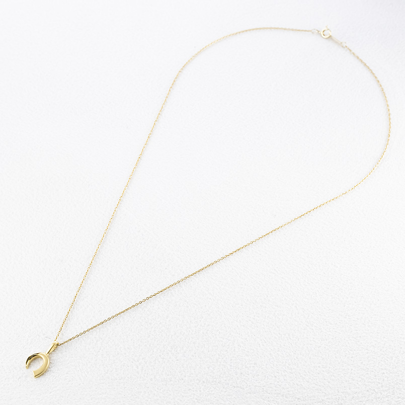 24金 ネックレス 純金 レディース ペンダントトップ 馬蹄 牙 金 ゴールド 24k お守り ホースシュー 蹄鉄 キバ シンプル 人気 おしゃれ 送料無料 セール saleの画像