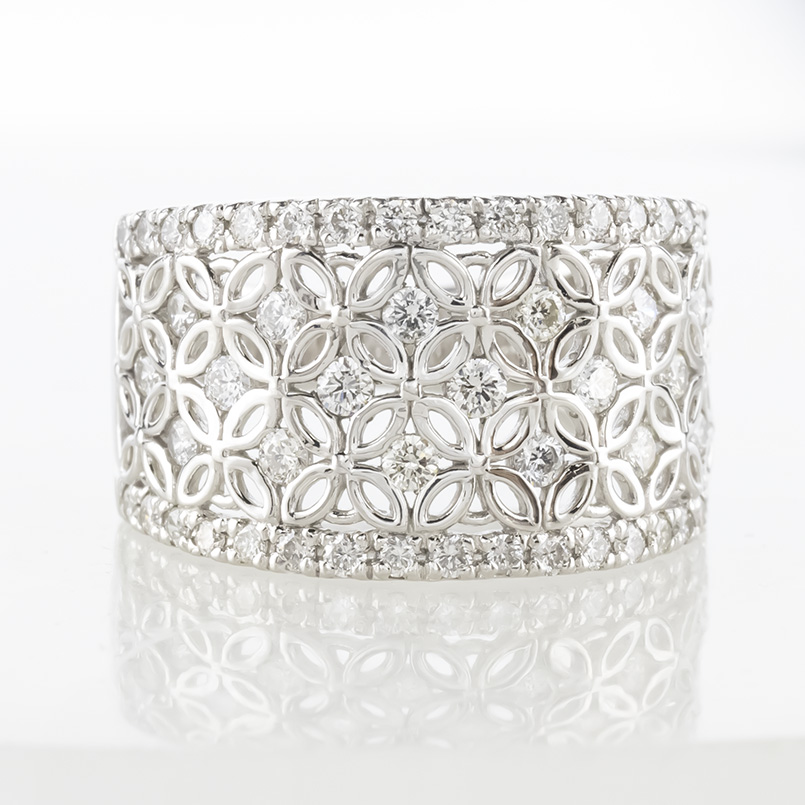 ジュエリー工房アトラス プラチナ リング ダイヤモンド 0.77ct 