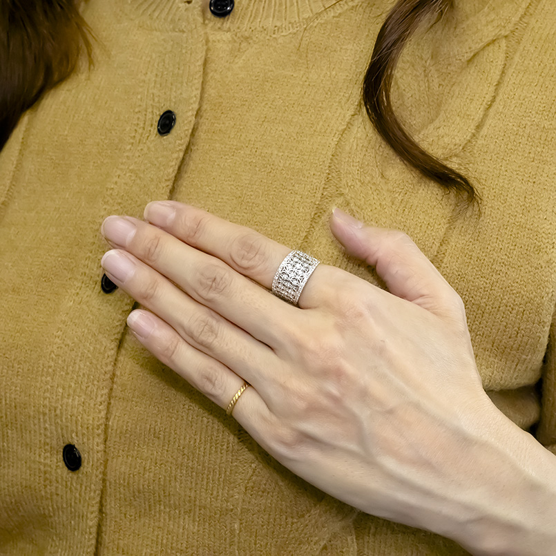 ジュエリー工房アトラス プラチナ リング ダイヤモンド 0.77ct 