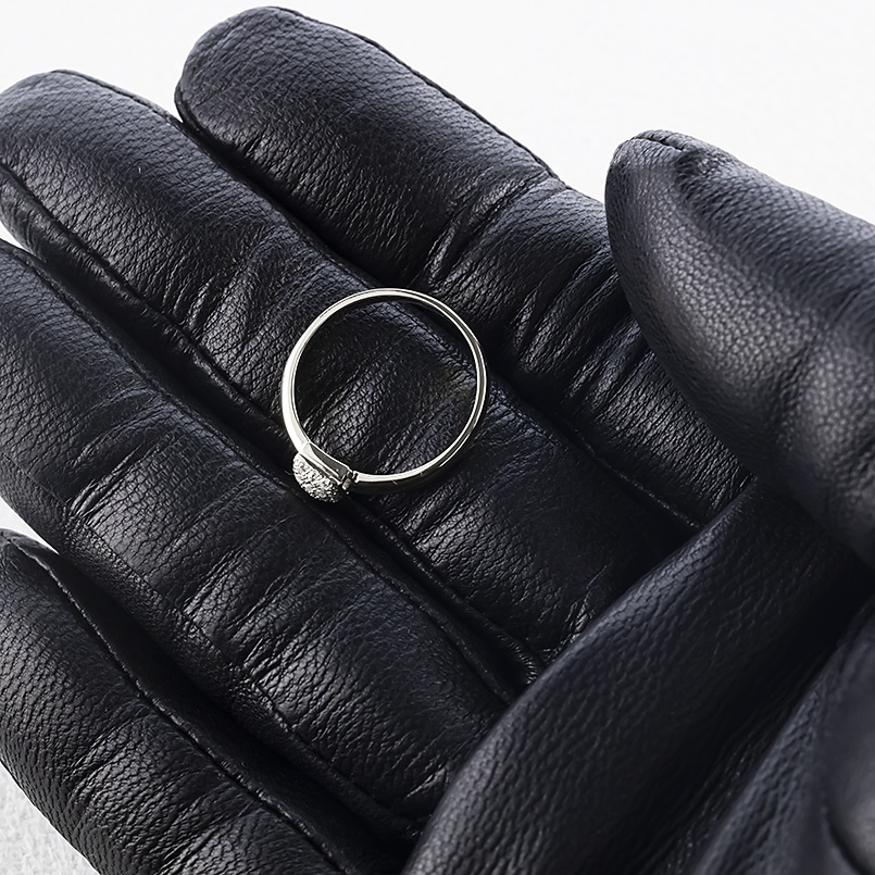 プラチナ パヴェ ピンキーリング ダイヤモンド 0.10ct レディース 太め pt900 スクエア 四角 指輪 ダイヤ リング 婚約指輪 シンプル 人気 送料無料 セール saleの画像