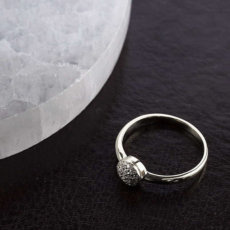 プラチナ パヴェ ピンキーリング ダイヤモンド 0.10ct レディース 太め pt900 ラウンド 丸 指輪 ダイヤ リング 婚約指輪 シンプル 人気 送料無料 セール saleの画像