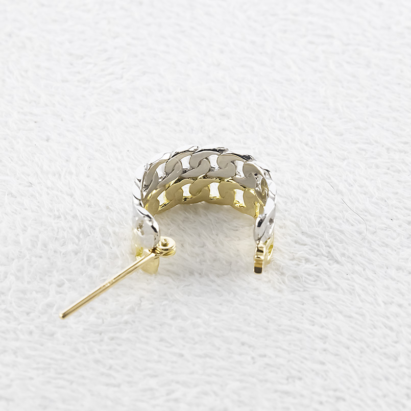 18金 プラチナ 喜平 フープピアス 2連 レディース 片耳 幅広 ゴールド 18k ピアス イエローゴールドk18 pt900 キヘイ あすつく シンプル 送料無料 セール saleの画像