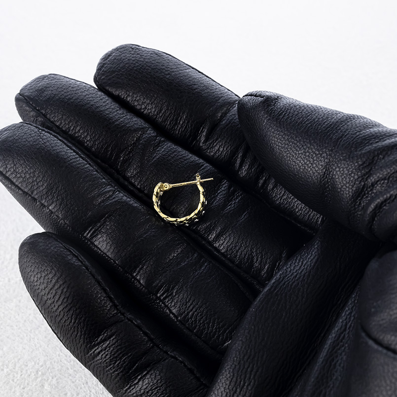 18金 プラチナ 喜平 フープピアス 2連 レディース 片耳 幅広 ゴールド 18k ピアス イエローゴールドk18 pt900 キヘイ あすつく シンプル 送料無料 セール saleの画像