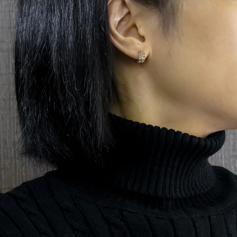 18金 プラチナ 喜平 フープピアス 2連 レディース 片耳 幅広 ゴールド 18k ピアス イエローゴールドk18 pt900 キヘイ あすつく シンプル 送料無料 セール saleの画像