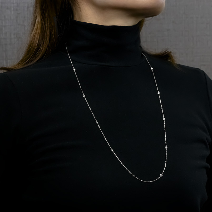 プラチナ ネックレス ダイヤモンド 1.5ct...の詳細画像1