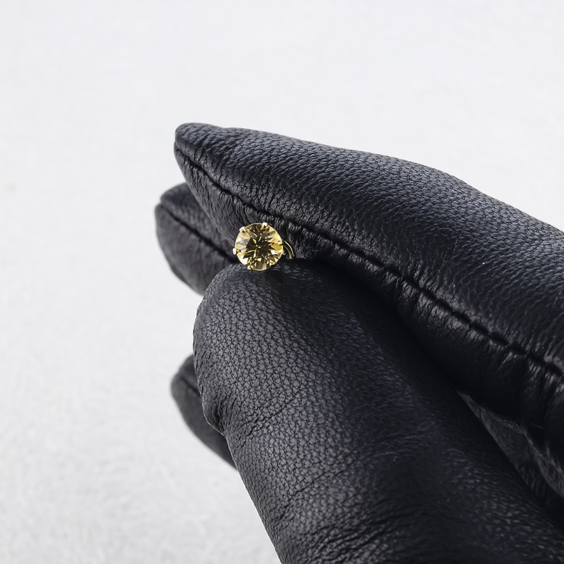 18金 ピアス インペリアルトパーズ レディース 片耳 ゴールド 18k つけっぱなし 簡単装着 キャッチのいらないピアス キャッチナッシャー あすつく セール saleの画像