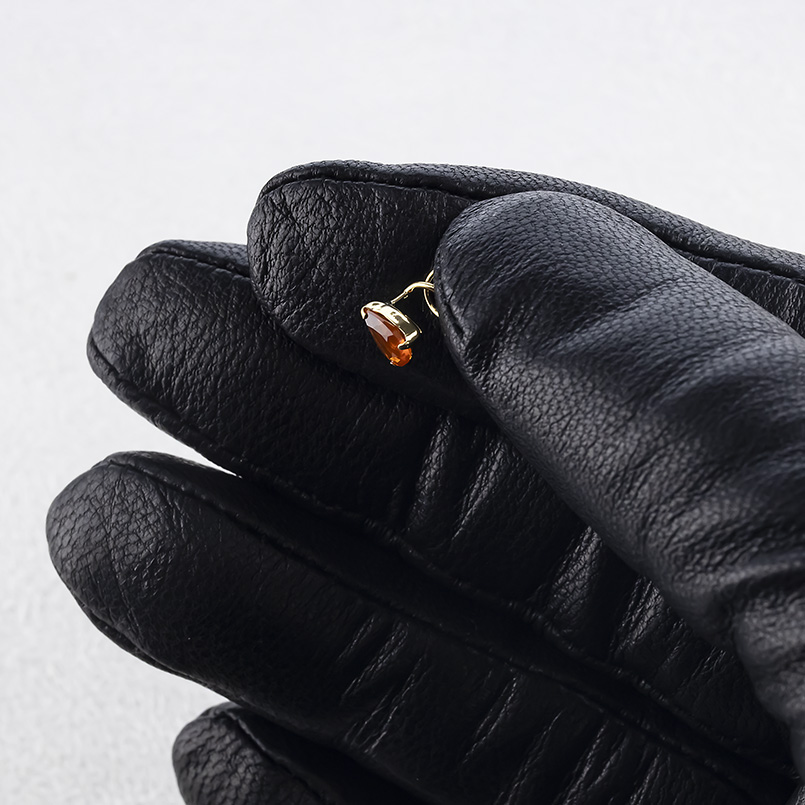 18金 ピアス ファイヤーオパール レディース 片耳 ゴールド 18k つけっぱなし 簡単装着 キャッチのいらないピアス キャッチナッシャー ツユ あすつく セールの画像