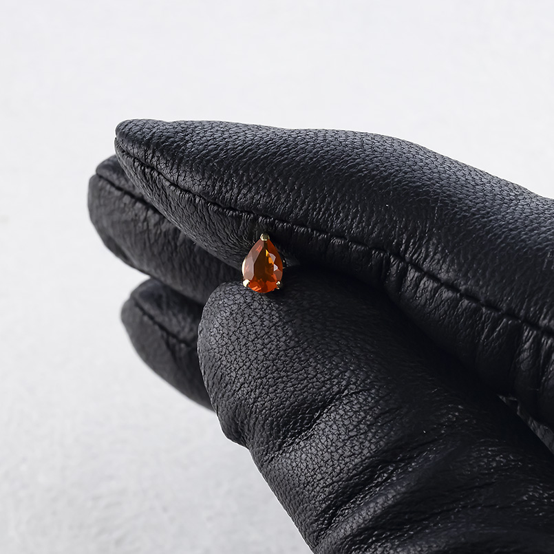 18金 ピアス ファイヤーオパール レディース 片耳 ゴールド 18k つけっぱなし 簡単装着 キャッチのいらないピアス キャッチナッシャー ツユ あすつく セールの画像