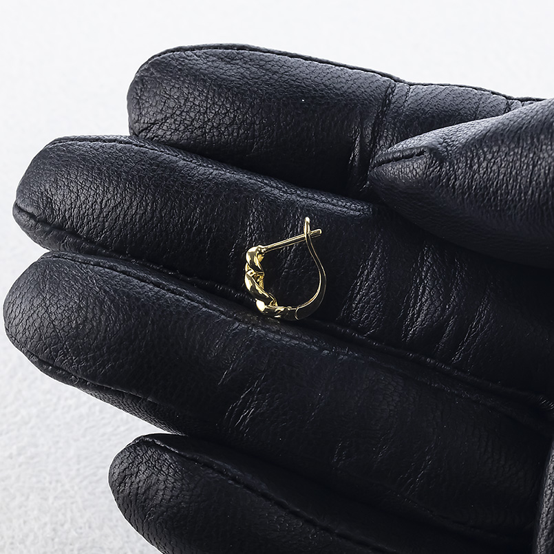 18金 フープピアス 喜平 片耳 中折れ式 ピアス ゴールド 18k イエローゴールドk18 地金 シンプル おしゃれ 人気 男女兼用 あすつく 送料無料 セール saleの画像