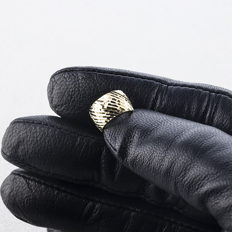 18金 フープピアス レディース 片耳 中折れ式 ピアス 幅広 透かし ゴールド 18k ミラーカット イエローゴールドk18 地金 人気 あすつく 送料無料 セール saleの画像