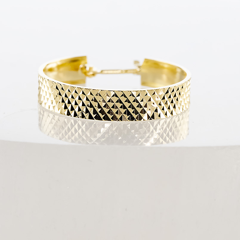18金 フープピアス メンズ ピアス  ペア 大ぶり 幅広 ゴールド 18k クロスカット イエローゴールドk18 地金 シンプル あすつく 送料無料 セール saleの画像