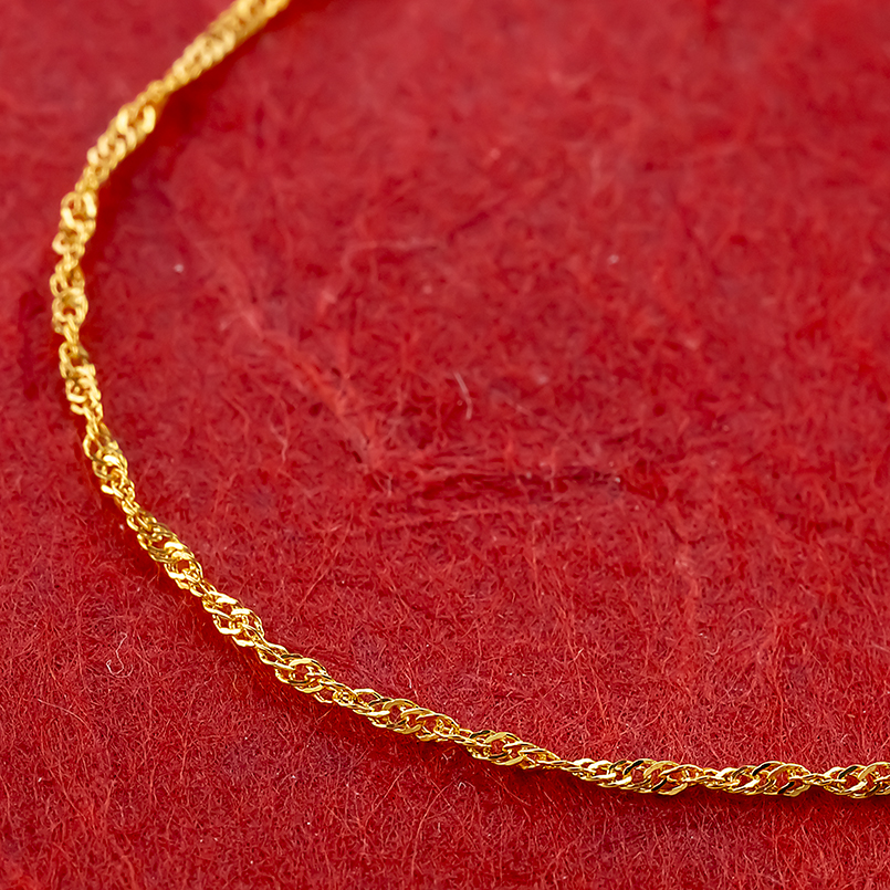 ジュエリー工房アトラス 24金 ブレスレット 純金 チェーンのみ 16cm