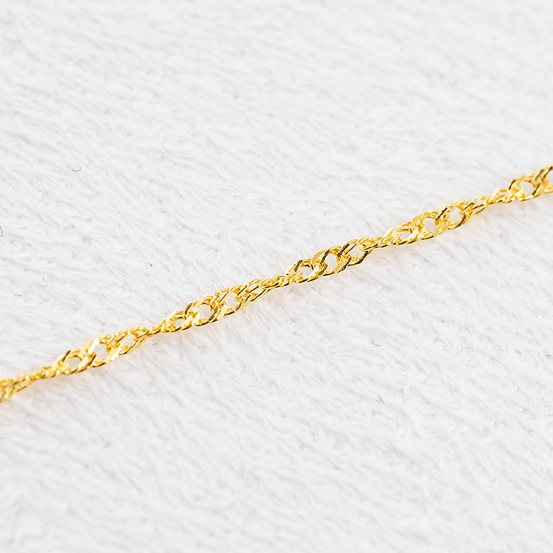 ジュエリー工房アトラス 24金 ブレスレット 純金 チェーンのみ 16cm