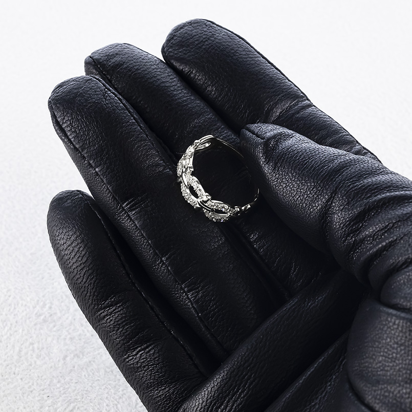 プラチナ リング 馬蹄 ダイヤモンド 0.30ct レディース 幅広 太め 指輪 pt900 蹄鉄 ホースシュー ピンキーリング 婚約指輪 シンプル 人気 送料無料 セール saleの画像