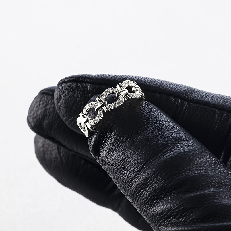 プラチナ リング 馬蹄 ダイヤモンド 0.30ct レディース 幅広 太め 指輪 pt900 蹄鉄 ホースシュー ピンキーリング 婚約指輪 シンプル 人気 送料無料 セール saleの画像