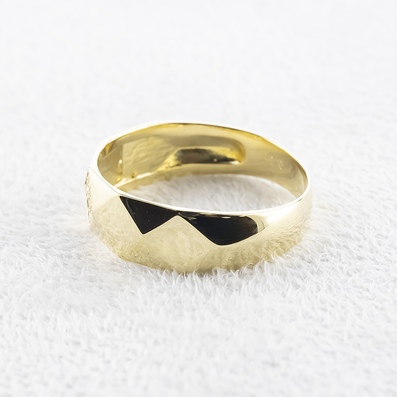 ジュエリー工房アトラス 18金 ピンキーリング ダイヤモンド 0.04ct