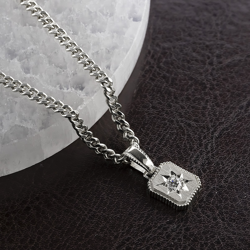 ジュエリー工房アトラス プラチナ ネックレス 喜平 トップ