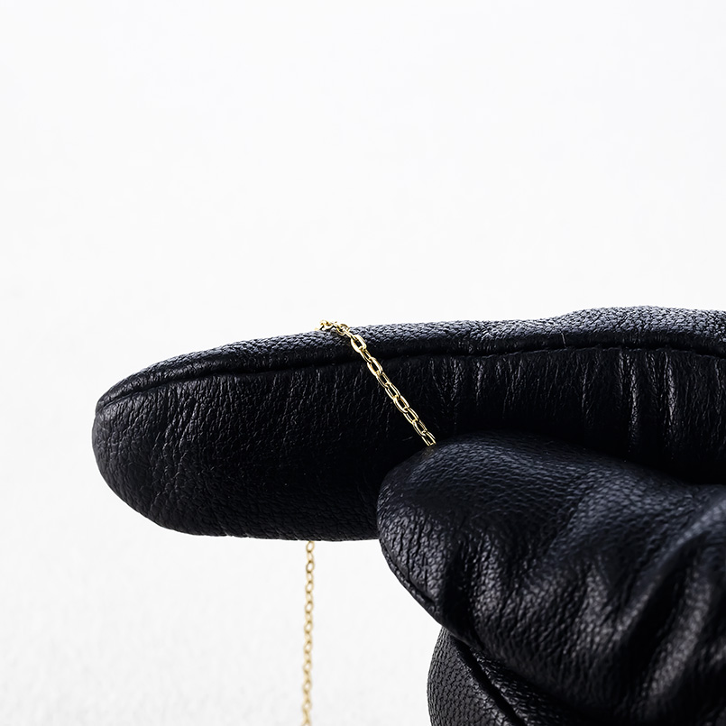 18金 ネックレス チェーンのみ 50cm スライド式 ゴールド 18k あずき 小豆チェーン 地金 シンプル 人気 おしゃれ 男女兼用 あすつく 送料無料 セール saleの画像
