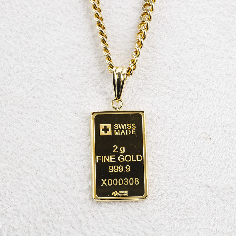 24金 インゴット ネックレス リバティ 自由の女神 喜平 ペンダントトップ メンズ 純金 ゴールド k24 K18 ESSAYEUR ESSAYEUR FONDEUR あすつく 送料無料 saleの画像