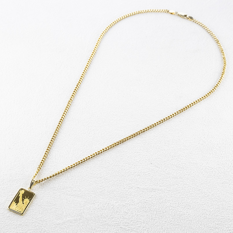 24金 インゴット ネックレス リバティ 自由の女神 喜平 ペンダントトップ メンズ 純金 ゴールド k24 K18 ESSAYEUR ESSAYEUR FONDEUR あすつく 送料無料 saleの画像