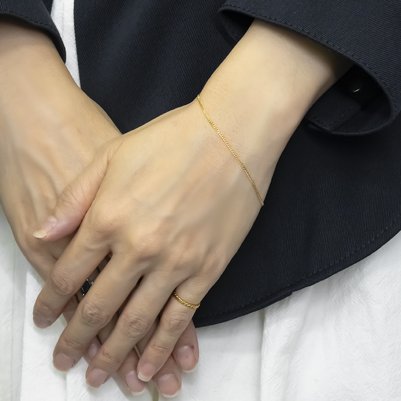 24金 喜平 ブレスレット 純金 造幣局検定刻印付 チェーンのみ 18cm ゴールド 24K k24 キヘイ チェーン 地金 金 あすつく 男女兼用 送料無料 セール saleの画像