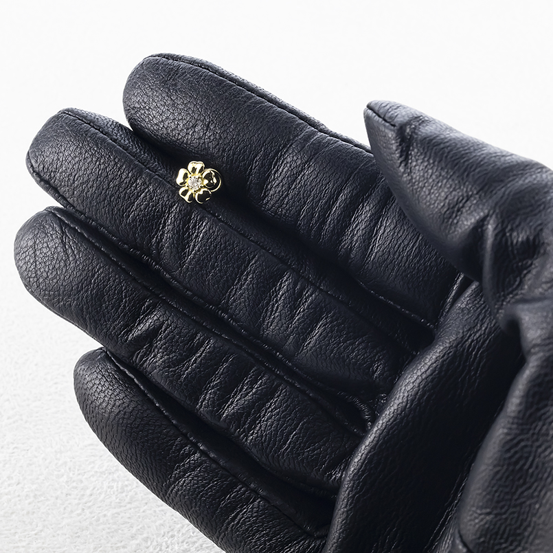 18金 ピアス 花 ダイヤモンド 片耳 レディース ゴールド 18k つけっぱなし 簡単装着 キャッチのいらないピアス キャッチナッシャー フラワー あすつく 送料無料の画像