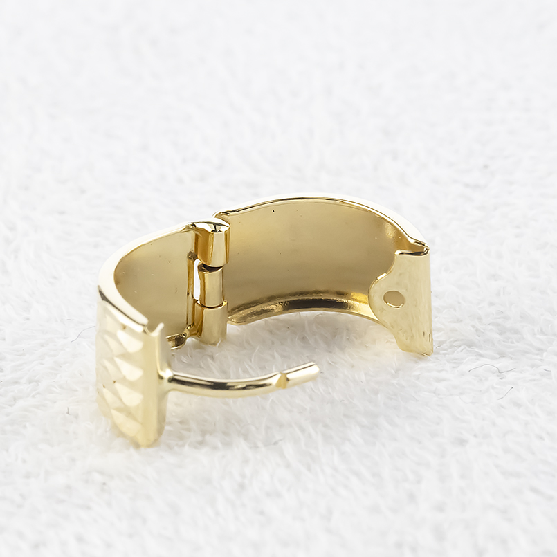 18金 フープピアス 幅広 太め メンズ 片耳 ゴールド 18k 地金 普段使い イエローゴールドk18 カット シンプル おしゃれ 人気 あすつく 送料無料 セール saleの画像